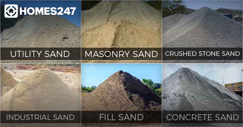 Types of Sand used in Construction